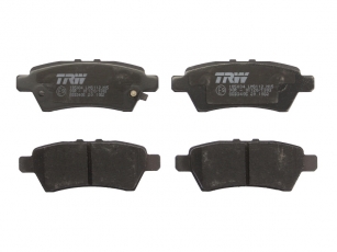 Купить GDB3405 TRW Тормозные колодки задние Pathfinder (2.5, 3.0, 4.0) с звуковым предупреждением износа